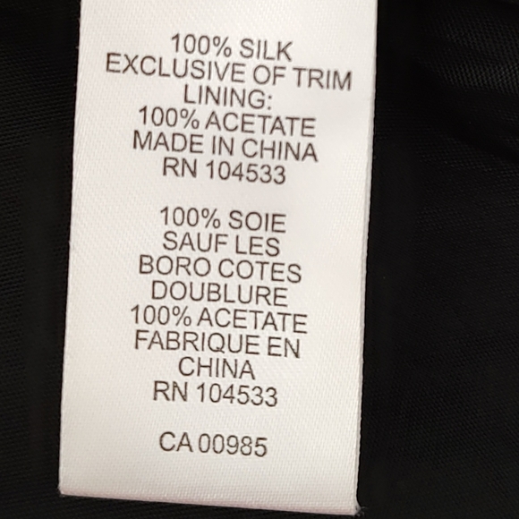 Nanette Lepore  top Blouse Black Size 2 Zipper Back Embellished Neck Good Condit - Picture 14 of 14